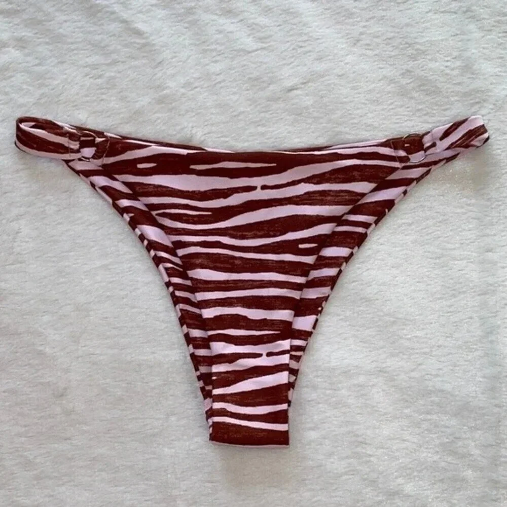NEW, SHEIN,‎ Striped Ring Link Bikini Bottom